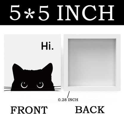 Black Cat Desk Decor, Office Decorations for Work, Cat Lover Gifts for Women, Cat Gifts for Girls