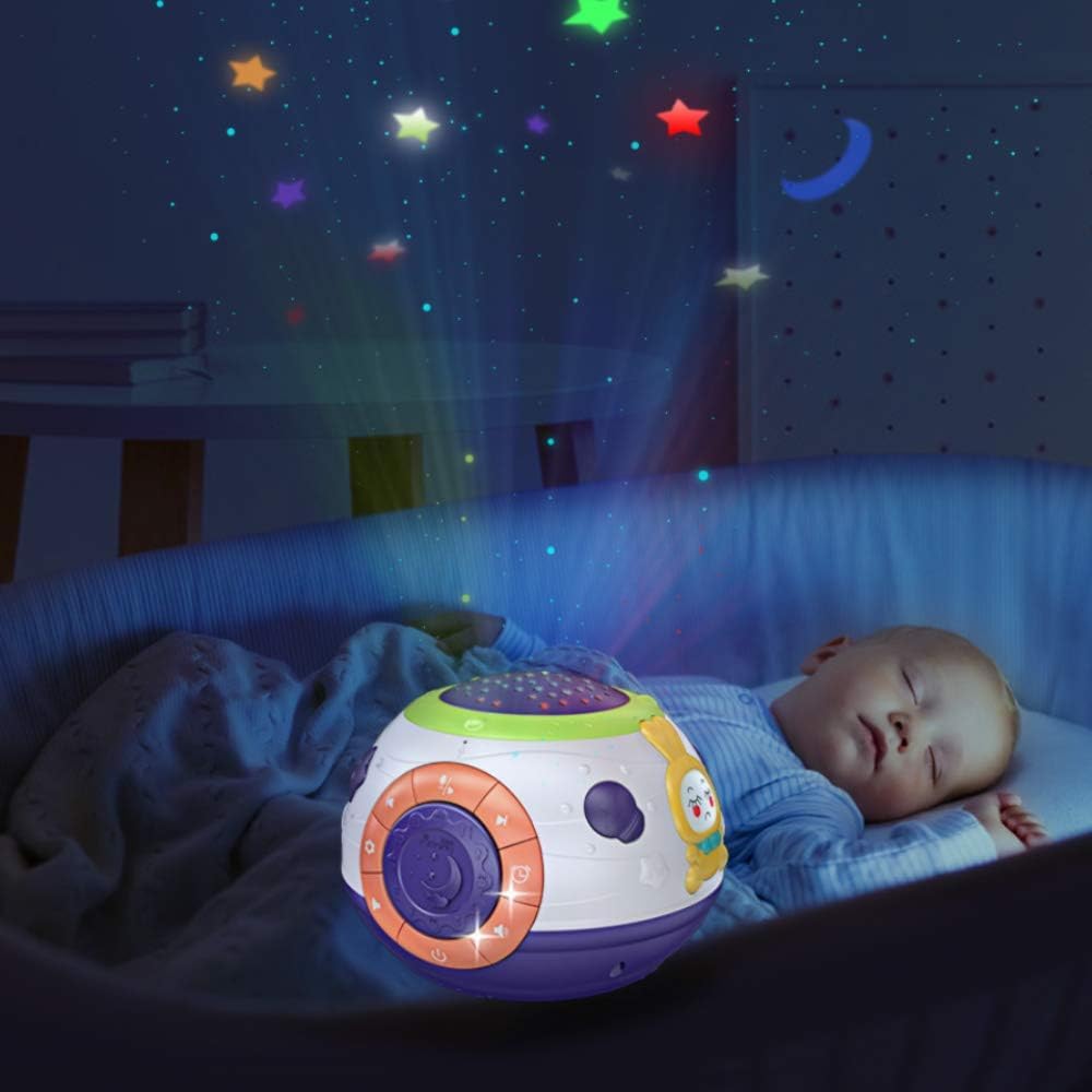 TUMAMA Baby Toy Gifts for Newborn, Toddlers Night Light Star Projector, Baby Sleep Soother Sound