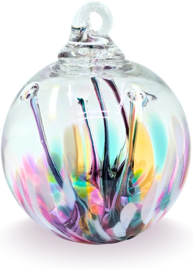 Luke Adams Handmade Glass Gazing Balls for Garden on Clearance – Hand Blown Glass Gazing Ball for