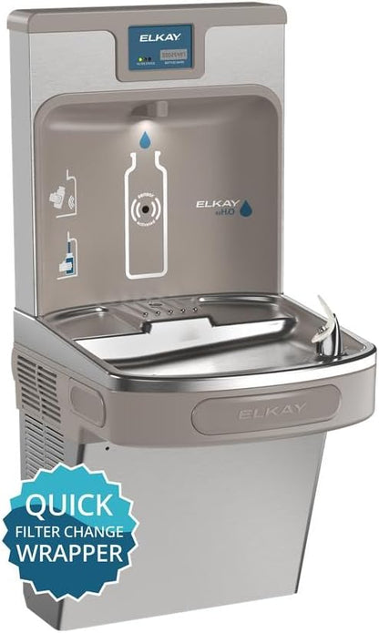Elkay LZS8WSSP Enhanced Bottle Filler & Single ADA Cooler Refrigerated Stainless High Capacity Lead