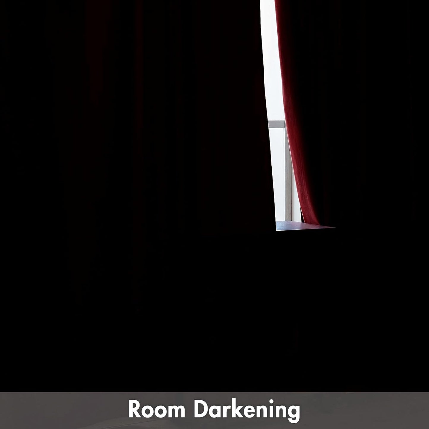MIULEE Christmas Red Velvet Curtains Thermal Insulated Blackout Curtain Drapes for Bedroom Living