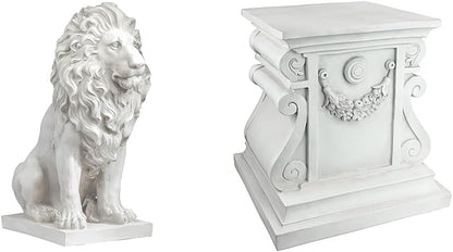Design Toscano Lion of Florence Sentinel Statue (13 Inches Wide, 21 Inches Deep, 28 Inches High)