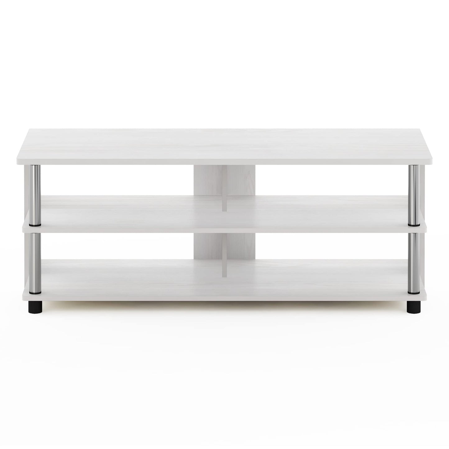 Furinno Turn-N-Tube Shoe Rack, 3-Tier Shoe Organizer, Compact Shoe Storage with Open Shelves and