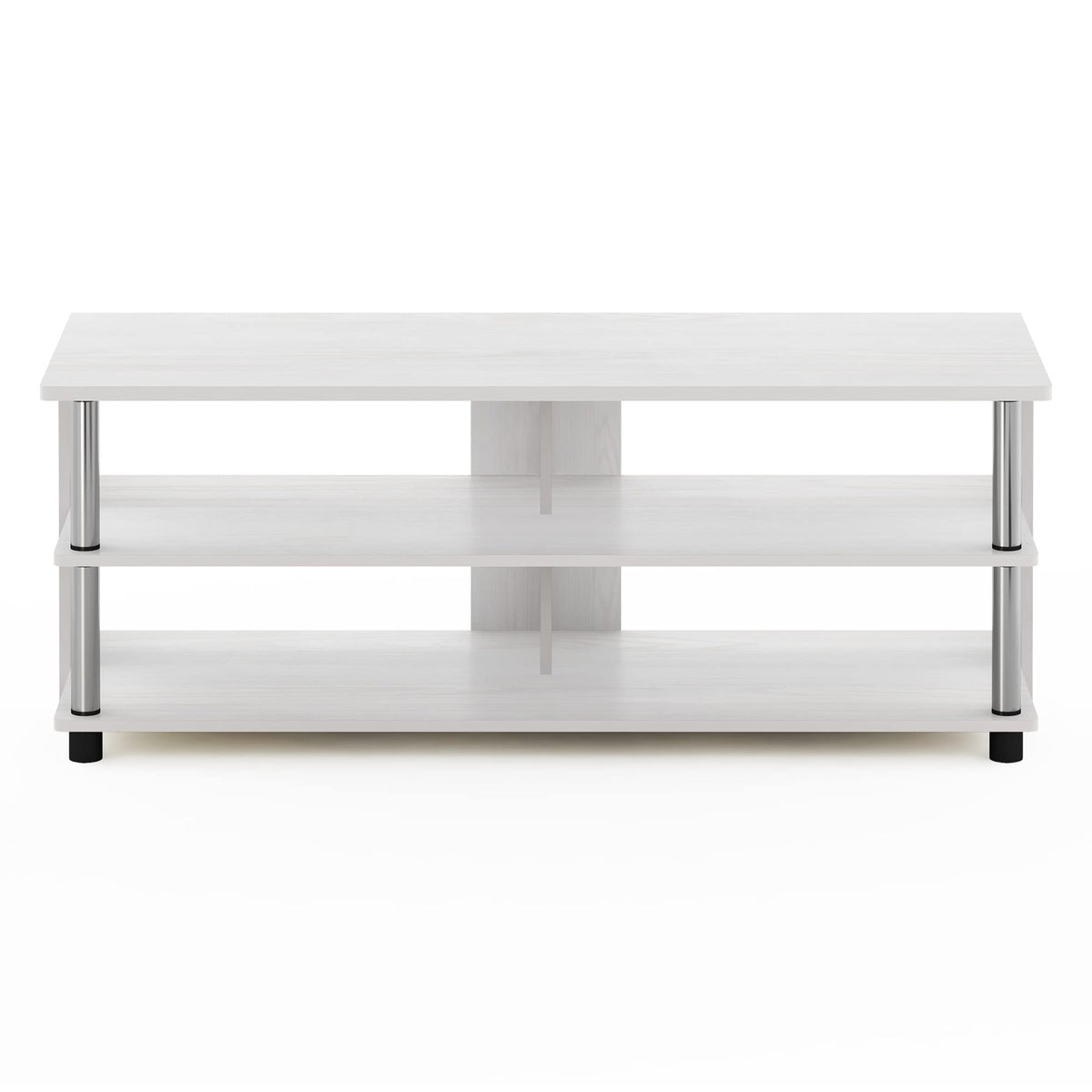 Furinno Turn-N-Tube Shoe Rack, 3-Tier Shoe Organizer, Compact Shoe Storage with Open Shelves and