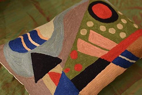 Lumbar Kandinsky Abstract Pillow Cover - Original Composition | Modern Chair Cushion | Modern