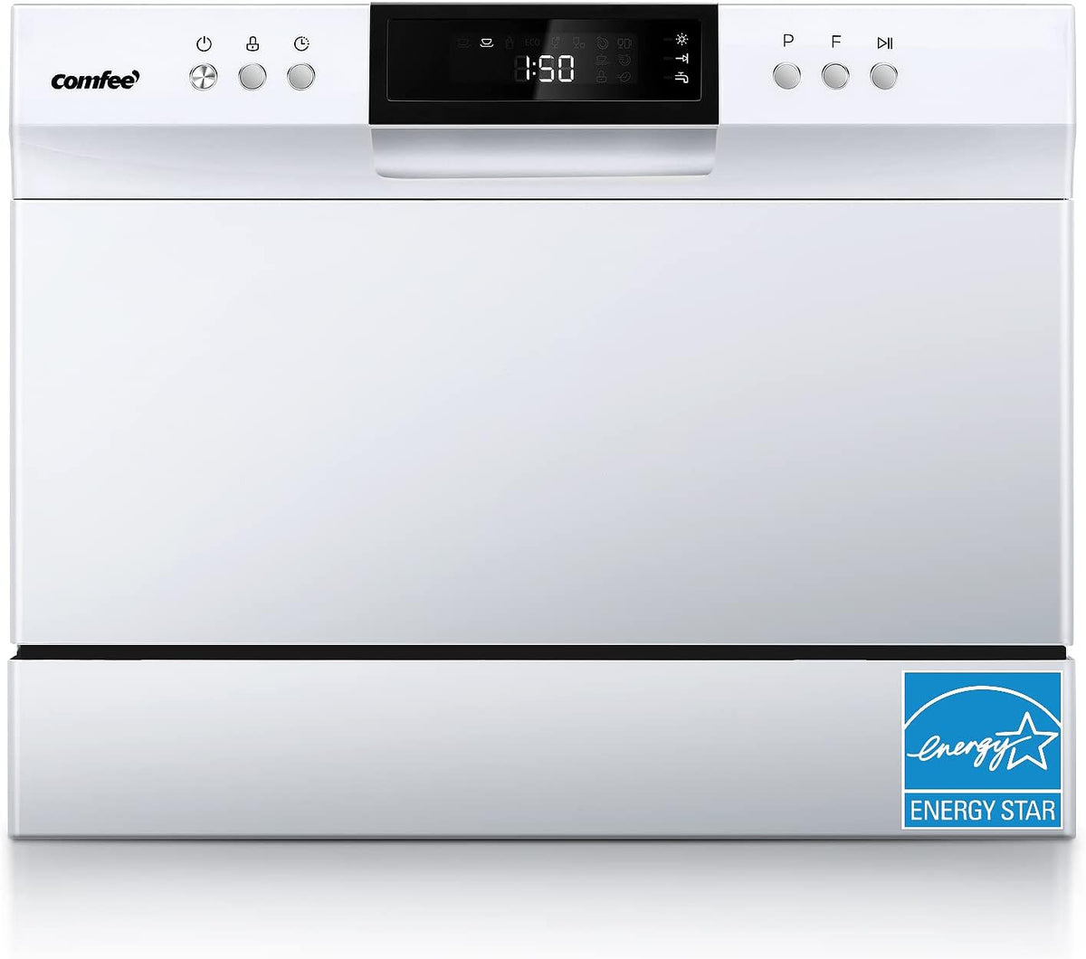 COMFEE??Portable Mini Dishwasher, Energy Star, Countertop, 6 Place Settings, with 8 Washing