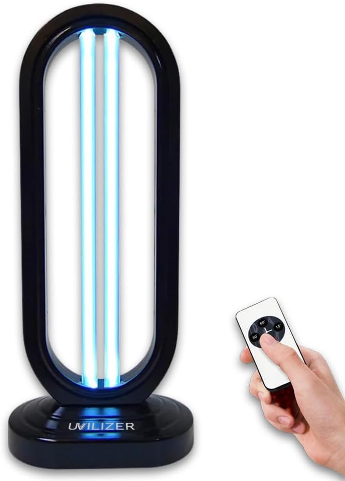 UVLIZER Tower - UV Light Sanitizer & Ultraviolet LED Lamp (UV-C Cleaner for Home, Office, Room |