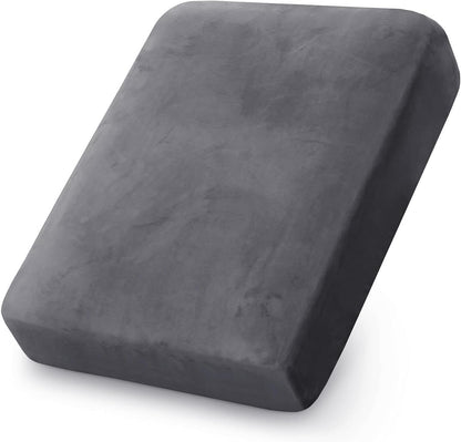 PrinceDeco Velvet Stretch Couch Cushion Cover, Sofa Slip Covers for Cushion Couch Chair Loveseat