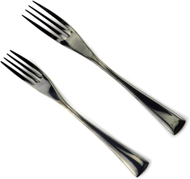 JASHII 18/10 Stainless Steel 20 Piece Mirror Polished Black Flatware Set,Dinner Knife Fork Salad