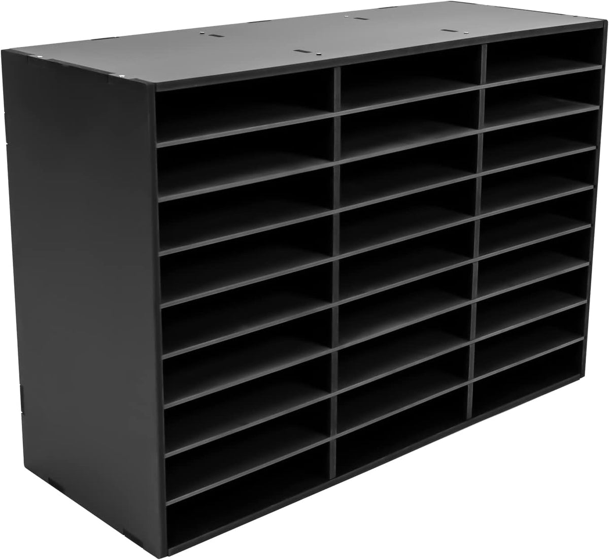 Literature Organizer 27 Slots Compartments Desktop File Sorter Mail Center Paper Storage Cabinet