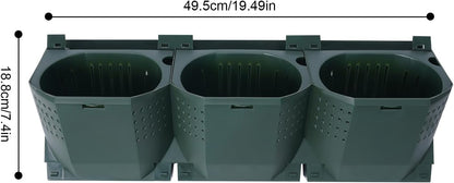 36 Pots Self-Watering Wall-Mounted Planter, 39.4”L x 46.5”H Vertical Wall Planter Self Watering