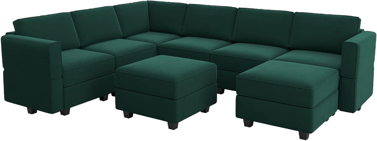 Belffin Modular Sectional Sofa with Storage Seat Oversized U Shaped Couch with Reversible Chaise