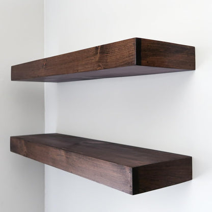 Modern Floating Shelves 3 Inches Thick for Wall, Wide Shelves for Kitchen, Living Room, Bedroom