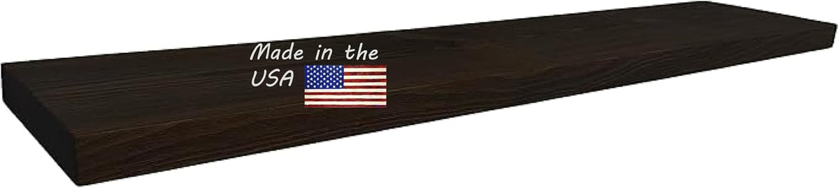 joelsantiques 60 Inch Wooden Floating Shelves for Wall - 60x12x2 in - Made of Natural Wood - Long