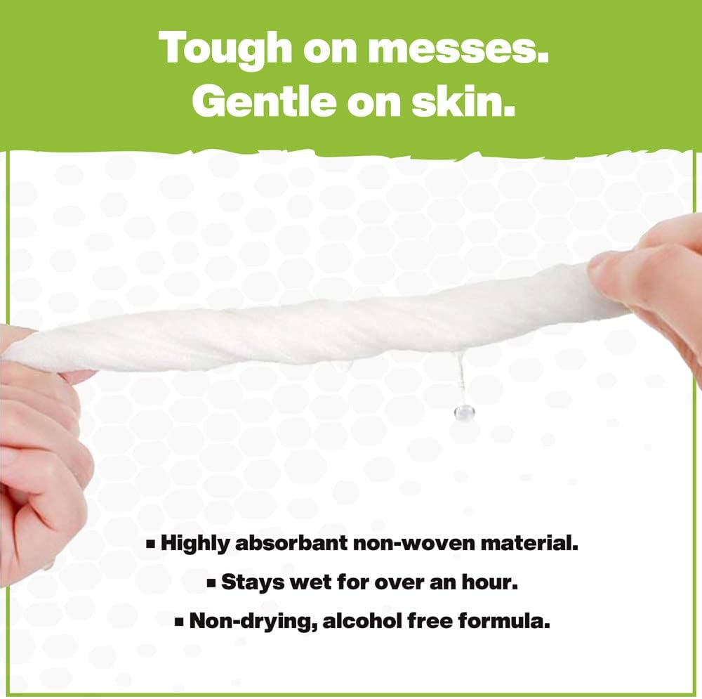 Crocodile Cloth Power Scrub - 6 pack. 480 (15" x 10") Heavy Duty Cleaning Wipes. Safe on Skin &