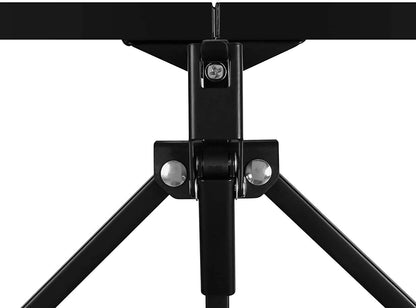 HealSmart Heavy Duty 3-Tier Foldable Metal Rack, 14.96" D x 27.95" W x 34.25" H Storage Shelving