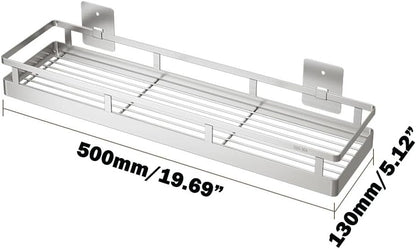 2PCS Kitchen Spice Rack, SUS304 Stainless steel Wall Mount Storage Rack, Seasoning Container
