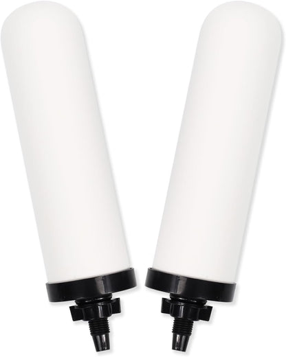 2 Pack 7'' ceramic water filter Candle,7 inch water filter replacement filters with Activated