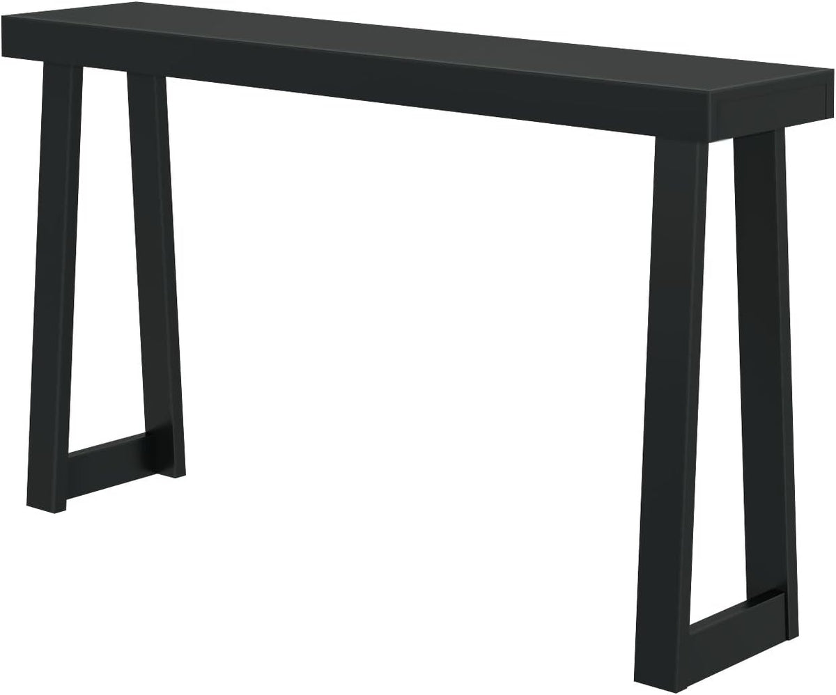 Plank+Beam Solid Wood Console Table, 56 Inch, Sofa Table, Narrow Entryway Table for Hallway, Behind