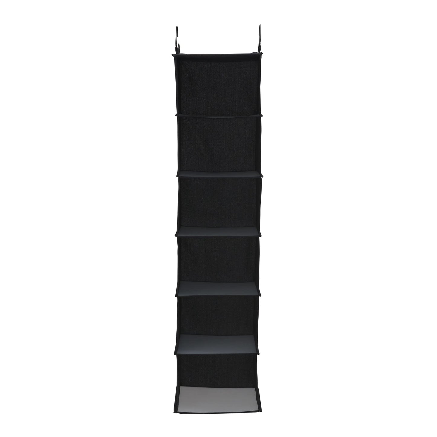 Household Essentials Black 6 Shelf Hanging Closet Organizer Shelf