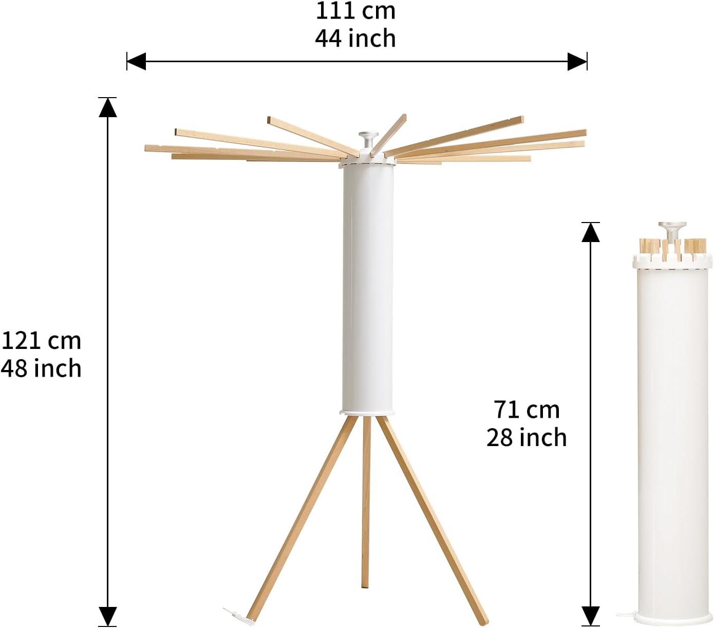 JOOM Tripod Clothes Drying Rack, Garment Rack Portable and Foldable Space Saving Laundry Drying