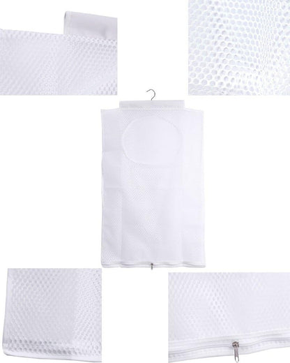 ALYER Breathable Mesh Laundry Hamper,Foldable Hanging Closet Storage Basket,Portable Space Saving