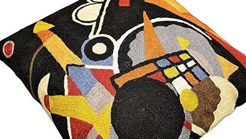 Kandinsky Grand Torre Kiev Pillow Cover Black Abstract Pillowcase Modern Couch Pillowsham Chair