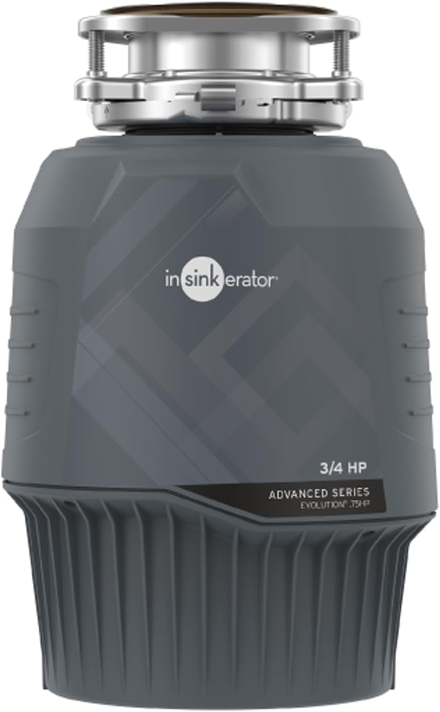 InSinkErator EVOLUTION 0.75HP 3/4 HP, Advanced Series EZ Connect Continuous Feed Food Waste Garbage