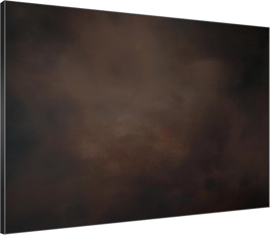 SIGNWIN 60"x72" Extra Large Framed Wall Art Dark Brown Abstract Moody Illustration for Home Living