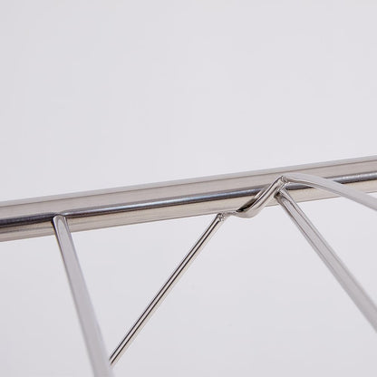 TRES BELLE 25NEW Stainless Steel Clothes Drying Rack(L)–Foldable,Lightweight,Anti-Slip Elastic