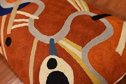 Lumbar Kandinsky Modern Pillow Cover Intuitive Mid Century Chair Cushions Rust Abstract Pillowcase