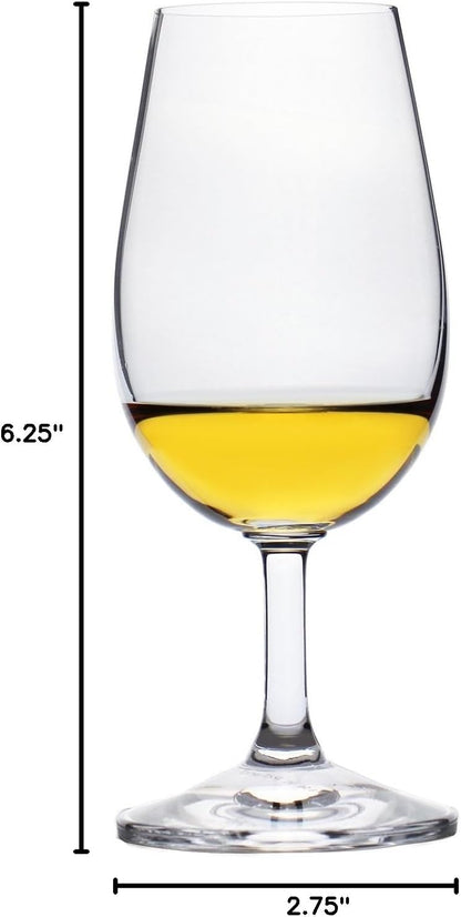 Architectural Digest 2022 Best Glass, Set of 12 European, Lead-Free Crystalline INAO Wine Tasting