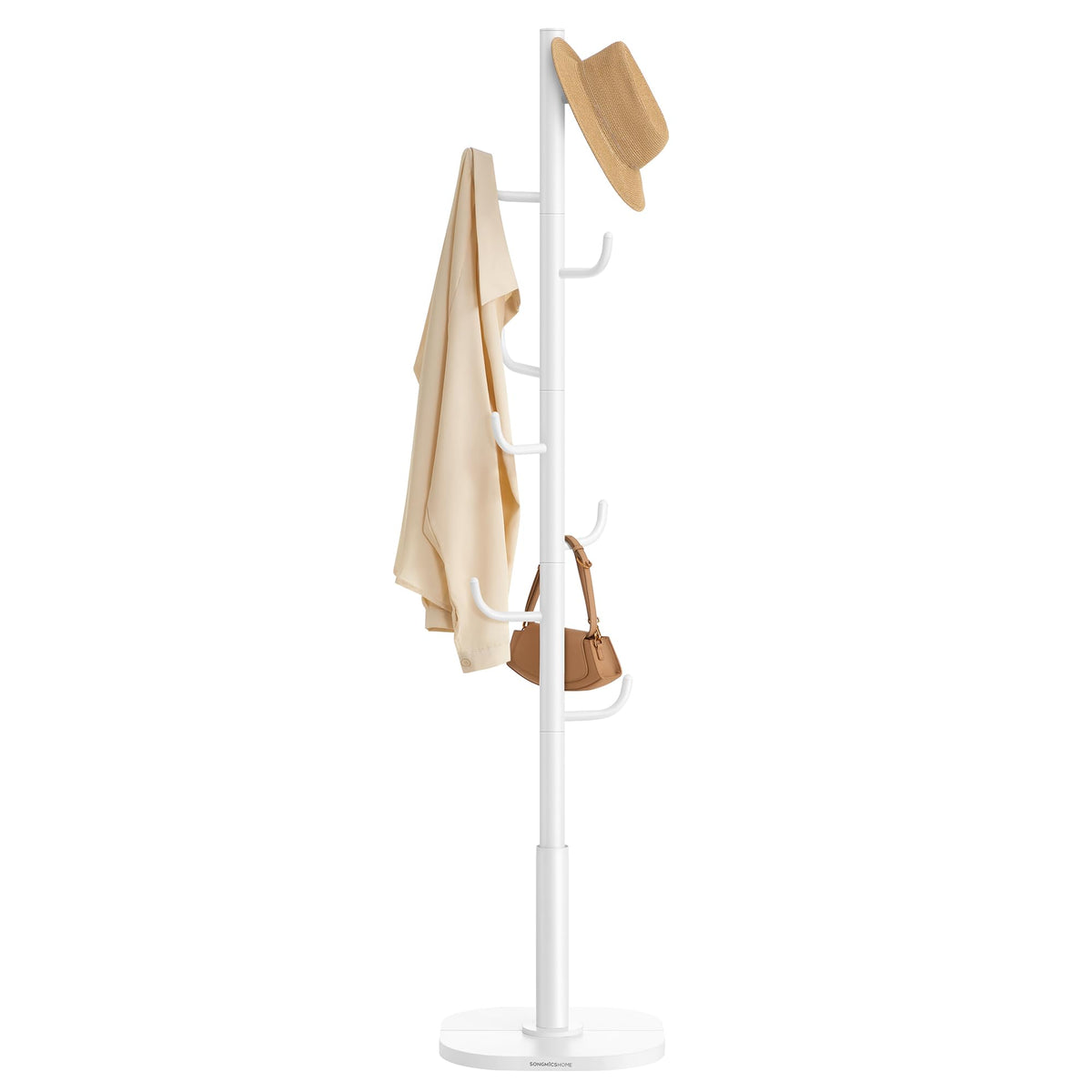 SONGMICS Coat Rack, Cactus-Shaped, 8 Sturdy Hooks, 69 Inches Tall