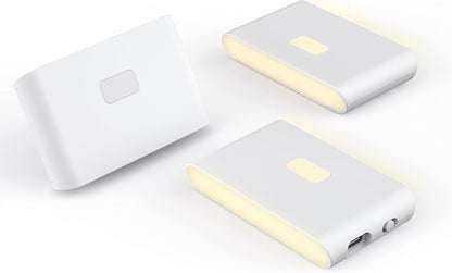 WYZE Rechargeable Night Lights with Dusk to Dawn & Motion Sensors, Warm & Soft White Stair Lights