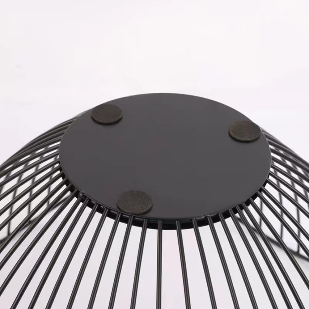 Fruit Basket for Kitchen Counter, 10 Inches Mordern Black Metal Wire Produce Bowl for Fruit