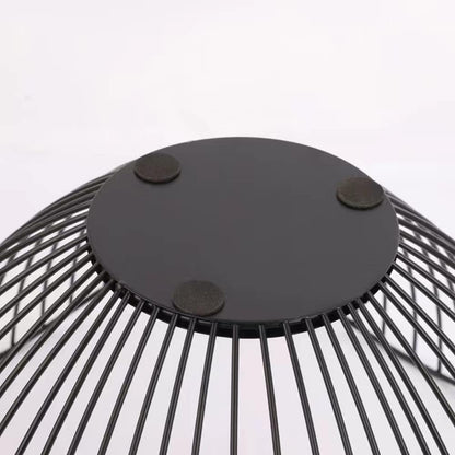 Fruit Basket for Kitchen Counter, 10 Inches Mordern Black Metal Wire Produce Bowl for Fruit
