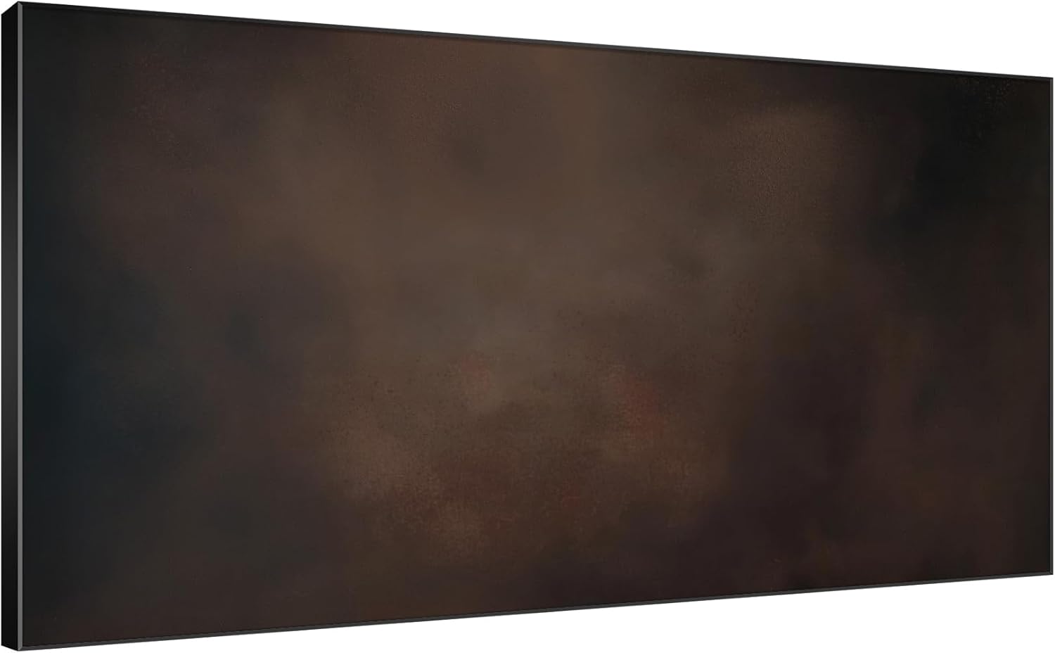 SIGNWIN 24"x46" Extra Large Framed Wall Art Dark Brown Abstract Moody Illustration for Home Living