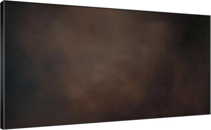 SIGNWIN 24"x46" Extra Large Framed Wall Art Dark Brown Abstract Moody Illustration for Home Living
