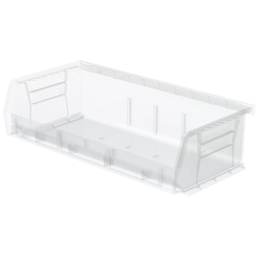 Akro-Mils 30232 AkroBins Plastic Storage Bins, 5"x11"x3", Clear, 8-Pack