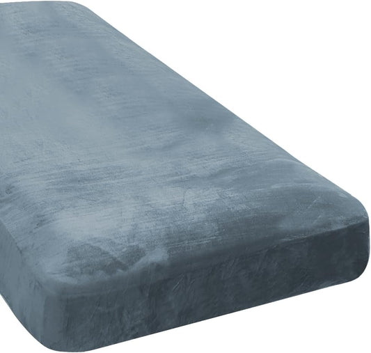 H.VERSAILTEX Velvet Stretch Individual Chaise Cover Sectional Couch Covers for L Shaped Sofa Both