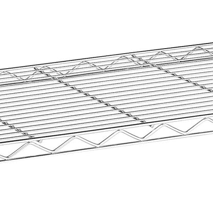 Whitmor 2-Wire Shelving Unit, Metal Storage Shelves, Stacking Shelf with Basket, Easy Assembly Home