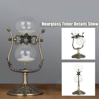 Sanduhr 30 Minuten,Reversible Hour Glass,Metal Vintage Hourglass,Hourglass Decor,for Home