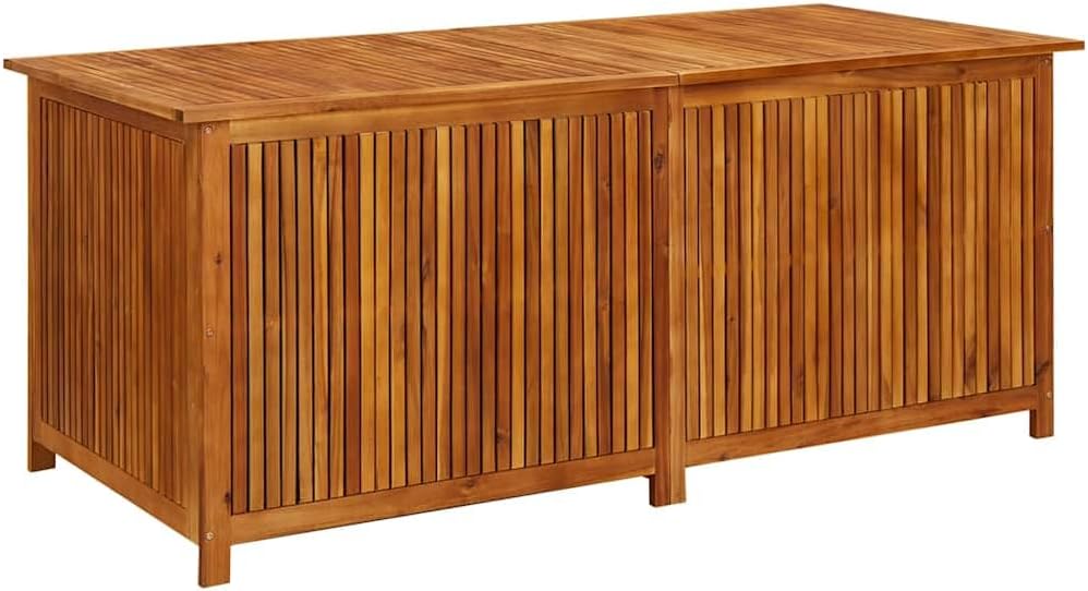 vidaXL Outdoor Storage Box, [Load Capacity Gallon] Deck Box with Gas-Lift Lid, Storage Chest with