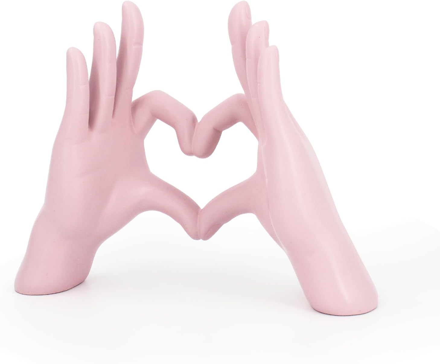 Accessoryway Pink Heart Hands Sculpture Decor - Valentines Day Decorations for Living Room