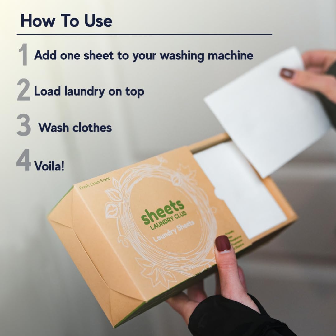 Sheets Laundry Club Laundry Detergent Sheets, 100 Loads - Lavender Scent, Eco-Friendly