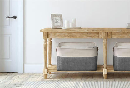 DECOMOMO Storage Bins Fabric Storage Baskets for Shelves, Linen Closet Organization Toys Nursery
