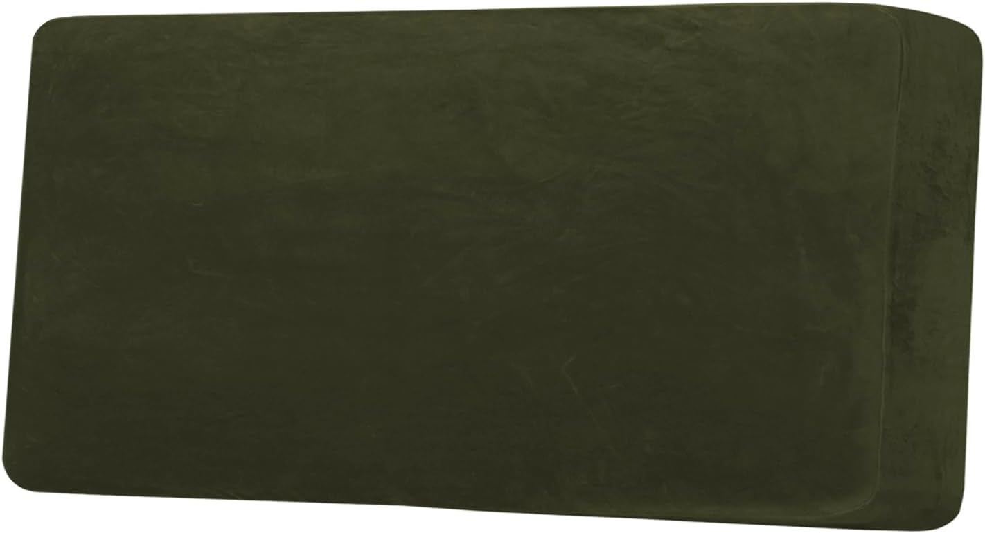 H.VERSAILTEX Velvet Stretch Individual Couch Cushion Cover Plush Cushion Slipcover for Loveseat