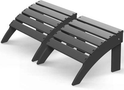 GREENVINES Adirondack-Ottoman | Set of 2 | HDPE Plastic | Outdoor Footrest | All Weather | Foot