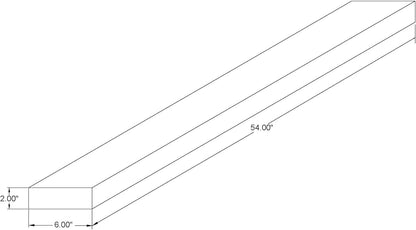 joelsantiques 54 Inch Wooden Floating Shelves for Wall - 54x6x2 in - Made of Natural Wood - Long