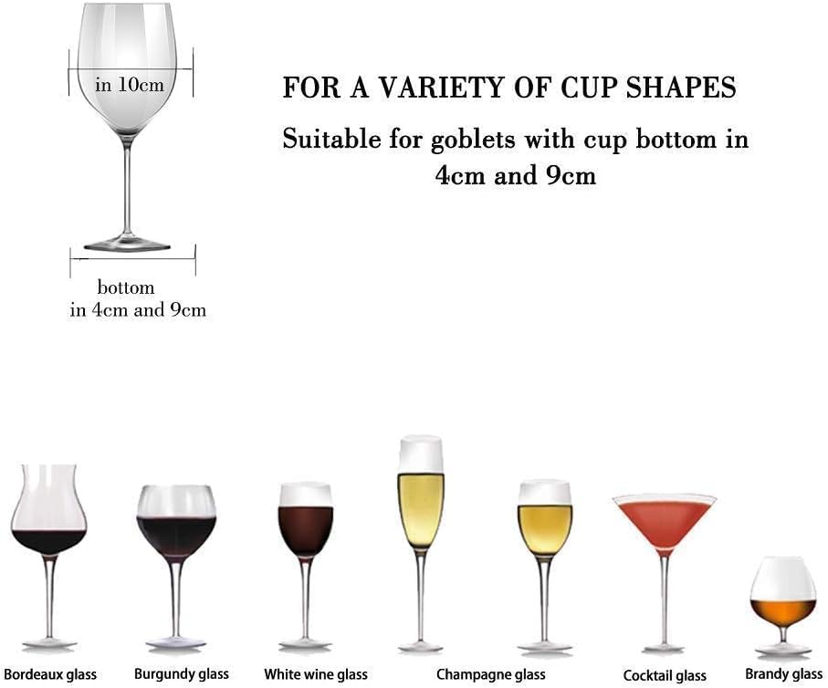 Wine Glass Rack - Under Cabinet Stemware Wine Glass Holder Glasses Storage Hanger 1 Pack Metal